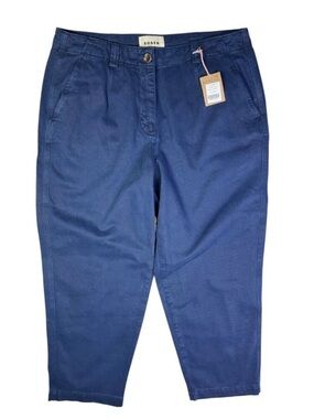 Boden Navy Blue Cropped Chinos